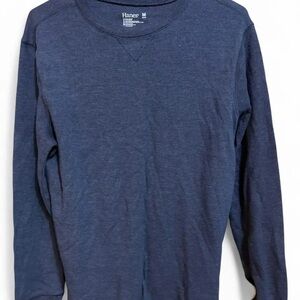 Hanes Women's Navy Long Sleeve Tee